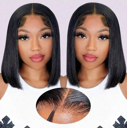 Straight Bob Wig(human hair) - Upstyled Hair