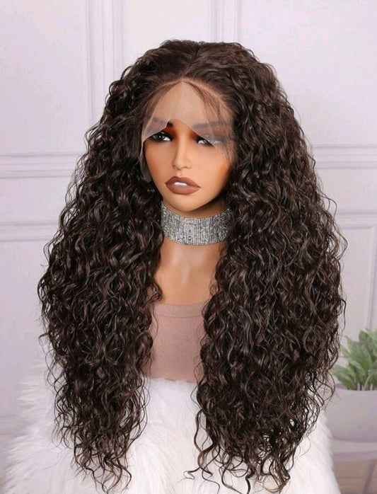 Chocolate Brown Soft Deep Lace Front Wig(human blend) - Upstyled Hair