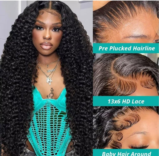 Glueless curly 5*5 top quality wig - Upstyled Hair